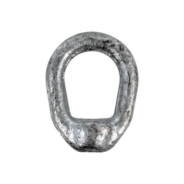 Aztec Lifting Hardware Round Eye Nut, 5/8" Thread Size, 1/2 in Thread Lg, Carbon Steel, Hot Dipped Galvanized ENG058-O